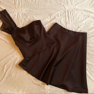 David’s Bridal Formal Crop Top and Skirt Set